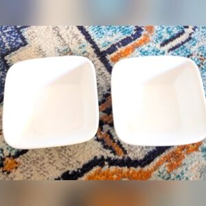 10 Strawberry Street White Square Bowls-5.5"